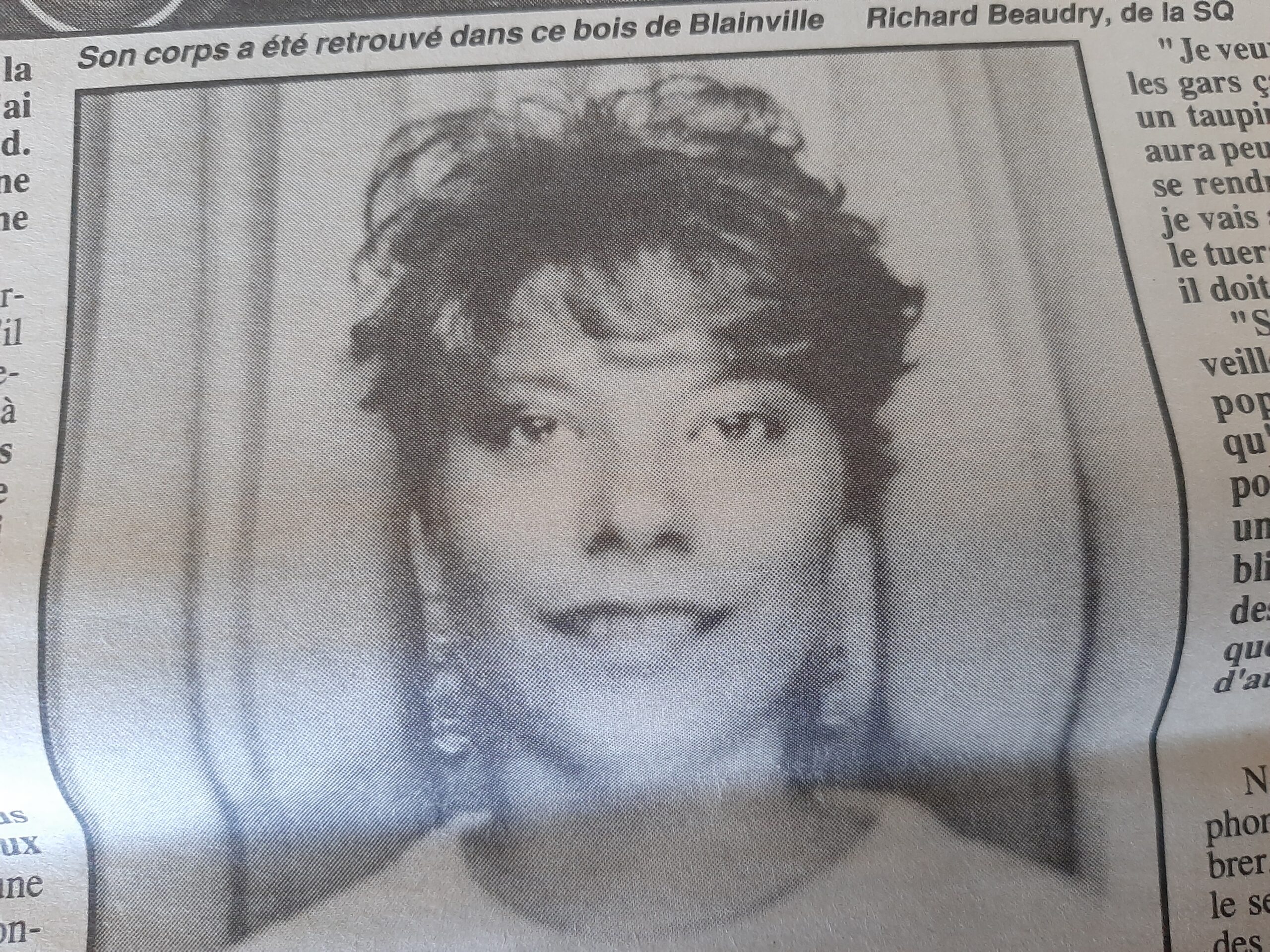 | Blainville | Chantal Rochon Missing on June 11 and found murdered on ...