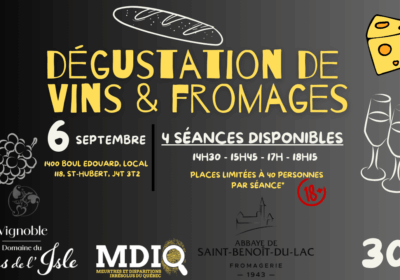 Dégustation Vins & fromages MDIQ – Première édition